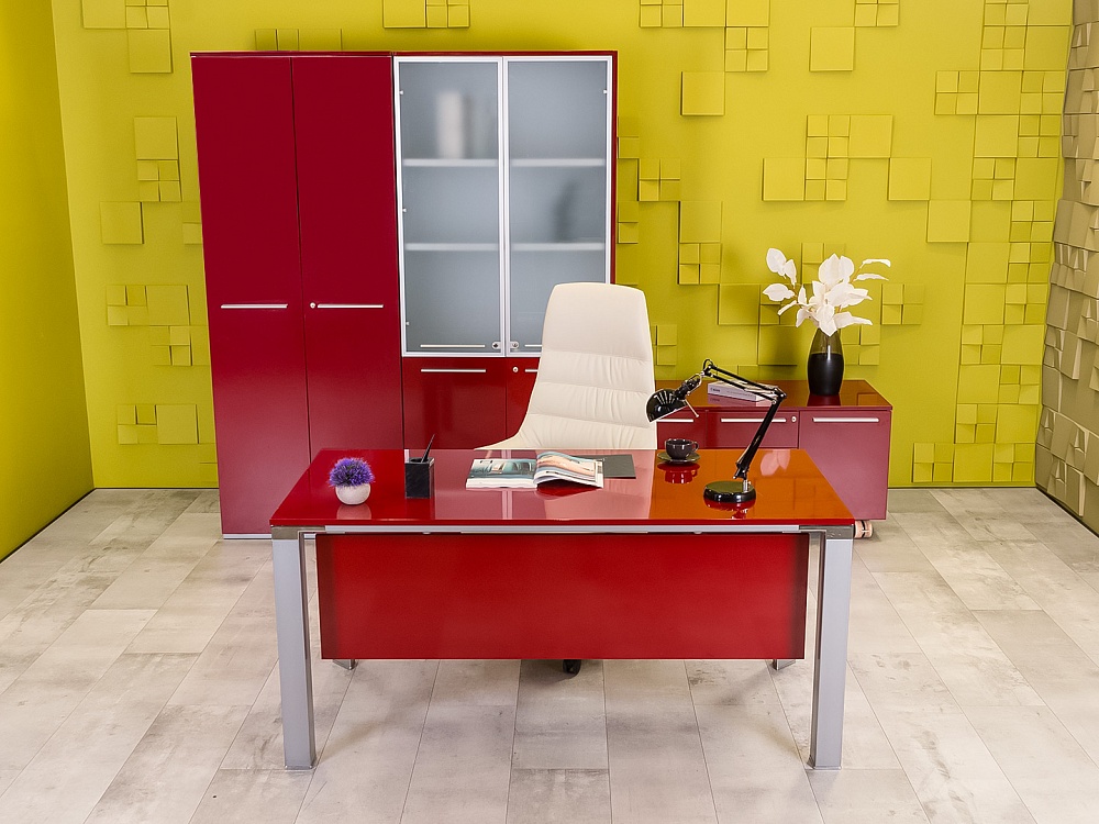 Кабинет руководителя ЛДСП Красный Италия_КРК-100424