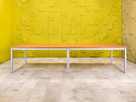 Комплект офисной мебели на 4 человека ЛДСП Вишня Импорт_ГКШ2-230824