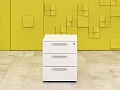Офисная тумба выкатная Steelcase ЛДСП Белый Франция  ТВ3ЯБ-04026