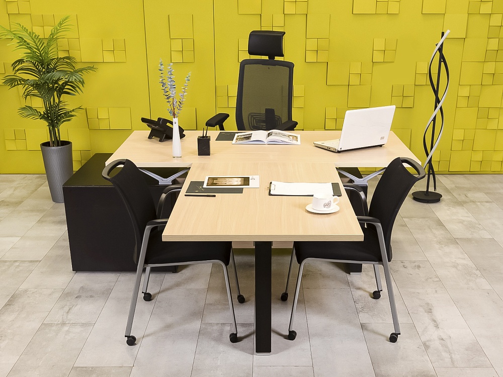 Стол для руководителя  ABC BABINI OFFICE ЛДСП Зебрано Италия  СРПЗ-31036