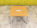 Офисный стол для переговоров Steelcase ЛДСП Ольха Франция  СГПЛ-04026
