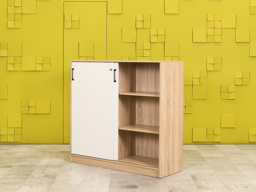 Шкаф для документов офисный  ЛДСП Белый Россия  ШД2ДБ-15036