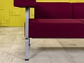 Офисный диван Coffice Linear BENE 1750x780 Ткань Красный Австрия_ДНТК-170423