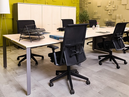 Комплект офисной мебели на 6 человек LAS ДСП Клен Италия_ГКВ-09091