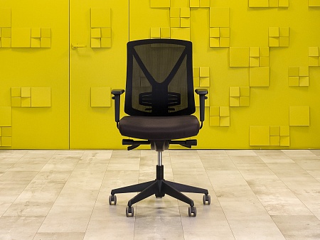 Офисное кресло для персонала на колесах MIRO-3 Ткань Серый; Чёрный Китай_КПТС3-07092