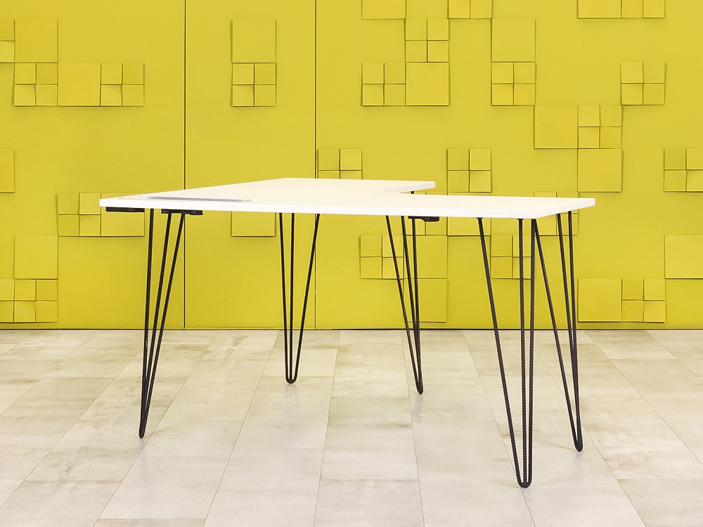 Офисный стол угловой  ЛДСП Белый   СПУБ2-24025