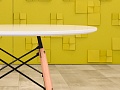 Обеденный стол IKEA ЛДСП Белый Швеция  СГКБ-290324