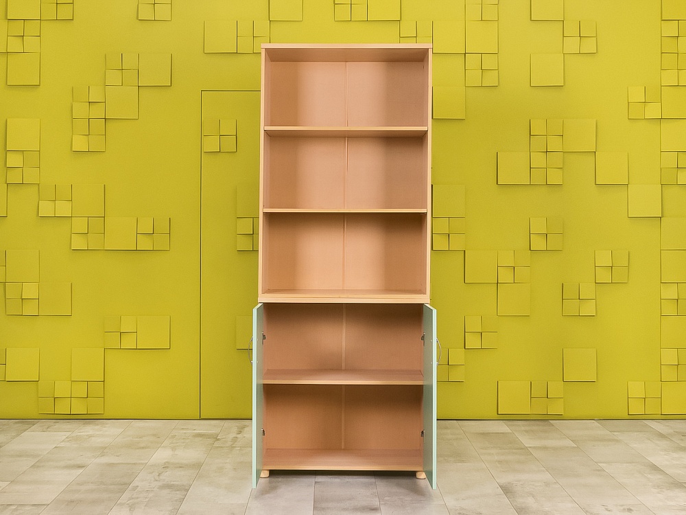 Шкаф для документов офисный  ЛДСП Зелёный  ШДКЗ1-13105