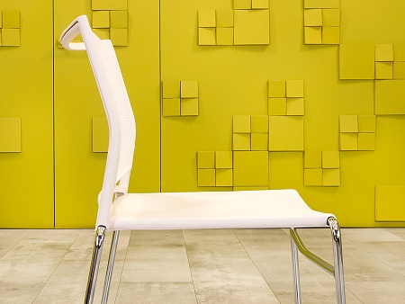 Конференц кресло для переговорной Пластик Белый Россия  УДПБ-240924