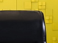 Офисное кресло руководителя на колесах Comforto HAWORTH Кожа Чёрный Германия_КРКЧ-11031