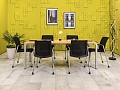 Офисный стол для переговоров Steelcase ЛДСП Ольха Франция  СГПЛ2-04026
