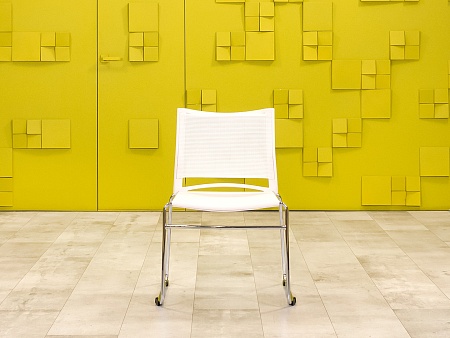 Конференц кресло для переговорной Пластик Белый Россия  УДПБ-240924