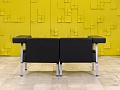 Офисный диван Coffice Linear BENE 1750x780 Кожа Чёрный Австрия_ДНКЧ-071024