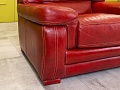 Диван и 2 кресла TS SALOTTI 1600x900 Кожа Красный Италия_ДНККК-241123