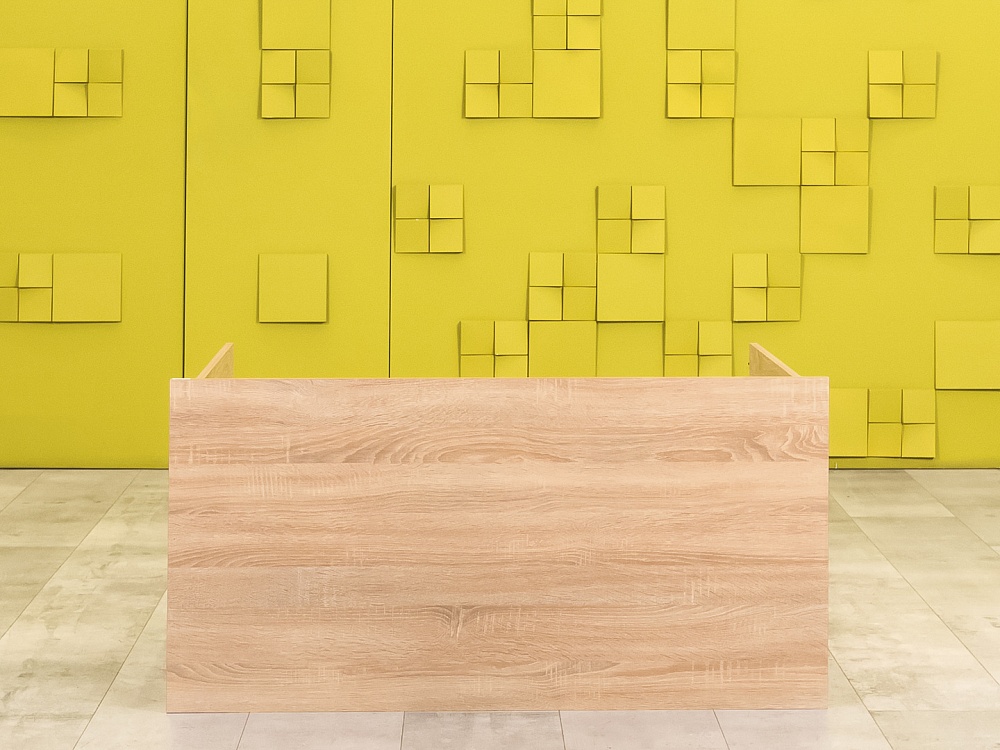 Офисный стол прямой ЛДСП Зебрано  СППЗ4-30036