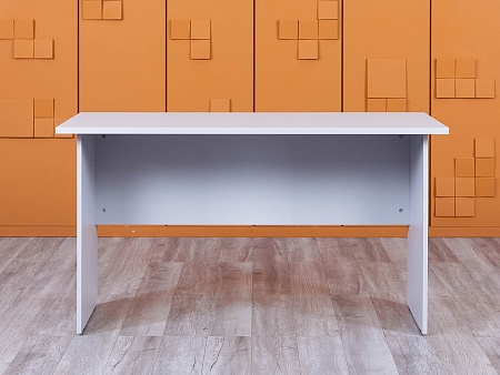 Офисный стол прямой  1 380х680х750 ЛДСП Серый   (СППС-31054(нов))