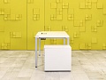Комплект офисной мебели стол с тумбой  Steelcase ЛДСП Белый Франция  СППБТ-04026