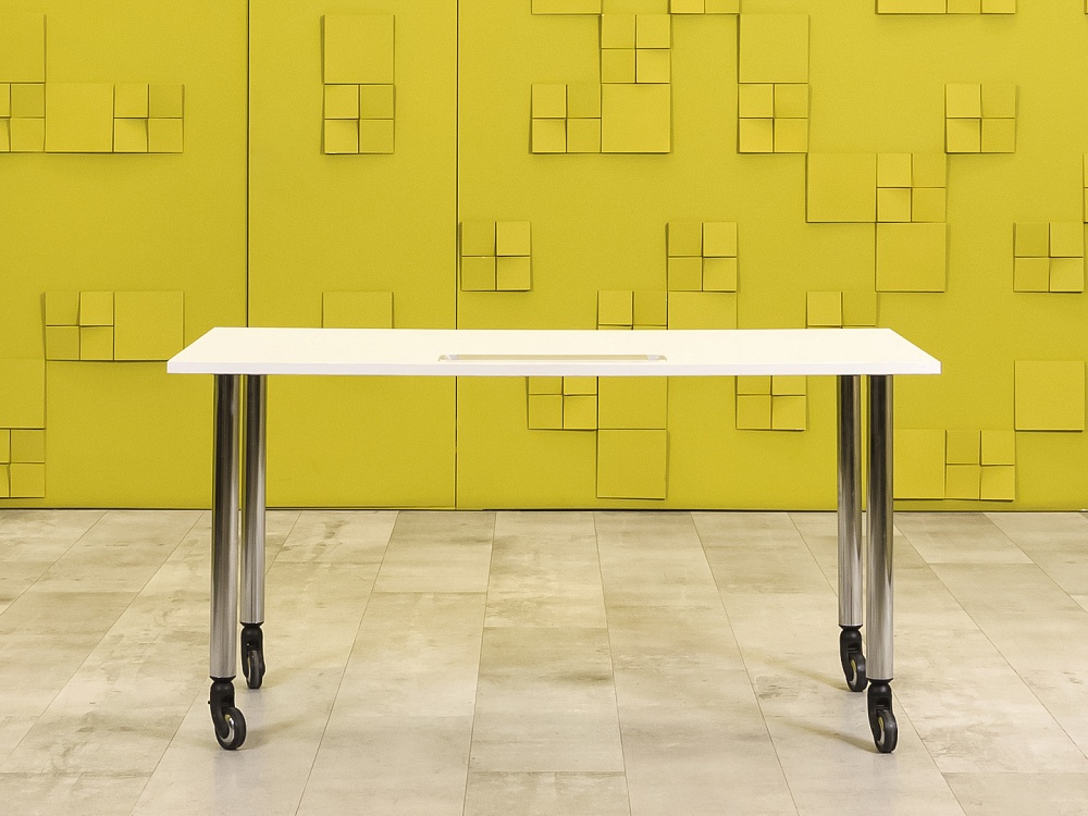 Офисный стол прямой ЛДСП Белый  СППБ-03046