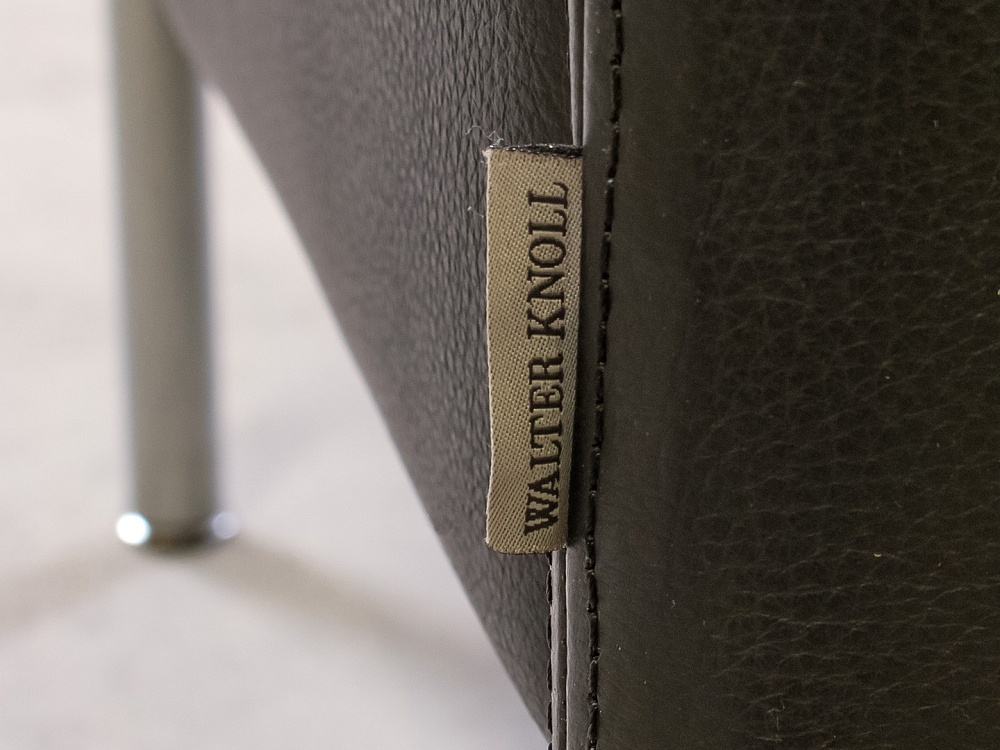 Комплект мягкой мебели WALTER KNOLL 1300x690 Кожа Чёрный Германия_ДНКЧК-190124