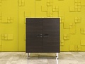 Шкаф для документов офисный Sinetica 1000x440x1050 Закрытый ДСП Венге; Серый Италия_ШД4ДЕ-201022