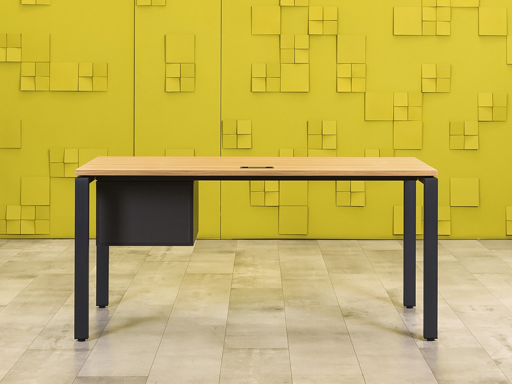 Офисный стол прямой ЛДСП Зебрано  СППЗ1-26016