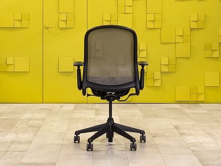 Офисное кресло для персонала на колесах CHADWICK KNOLL Сетка Серый США  КПТС1-110923