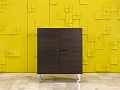 Шкаф для документов офисный Sinetica 1000x440x1050 Закрытый ДСП Венге; Серый Италия_ШД4ДЕ-201022