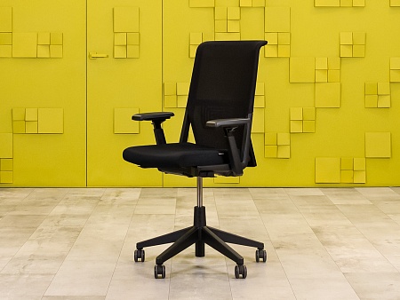 Офисное кресло для персонала на колесах Comforto HAWORTH Ткань Чёрный Германия  КПТЧ2-14081