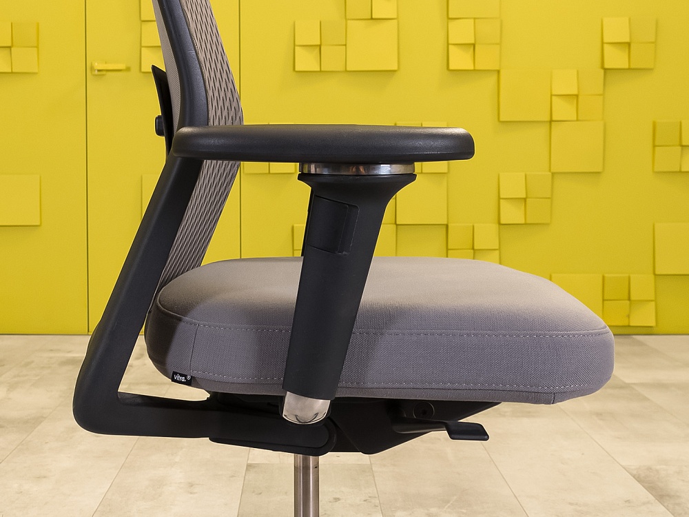 Офисное кресло для персонала на колесах Vitra Ткань Серый Швейцария_КПТС-071022