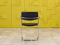 Конференц кресло для переговорной на полозьях SATO Кожа Чёрный Германия_КДКЧ-260224