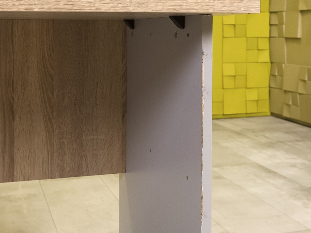 Офисный стол прямой ЛДСП Зебрано  СППЗ-14046