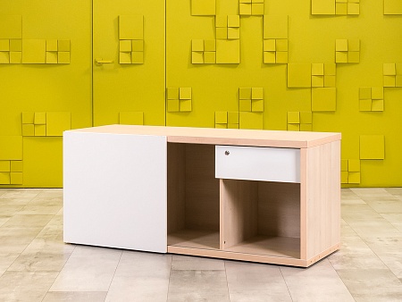 Тумба греденция  1500х570х660 ЛДСП Белый; Клен   Россия_ГРБ-090224