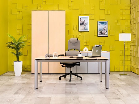 Стол для руководителя BENE 1800x900 МДФ Бук Австрия_КРВ-231223