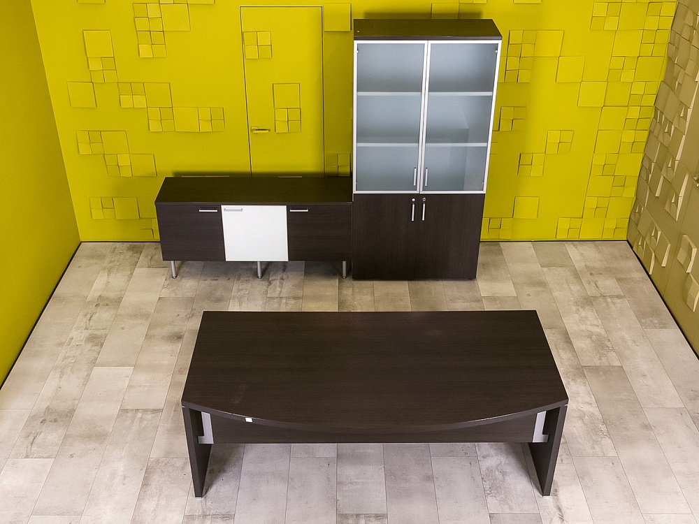 Кабинет руководителя TAO Sinetica ЛДСП Венге Италия_КРЕ-150724