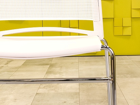 Конференц кресло для переговорной Пластик Белый Россия  УДПБ-240924