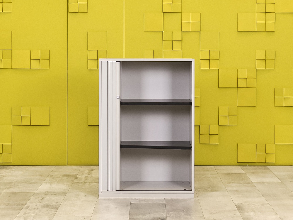 Шкаф для документов офисный  Steelcase ЛДСП Серый Франция  ШД1ДС3-27046