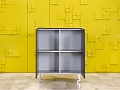 Шкаф для документов офисный Sinetica 1000x440x1050 Закрытый ДСП Венге; Серый Италия_ШД4ДЕ-201022