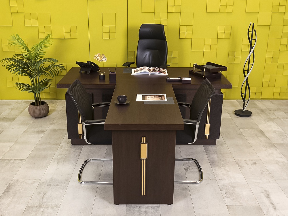 Стол для руководителя  ЛДСП Венге  СРУЕ-29016