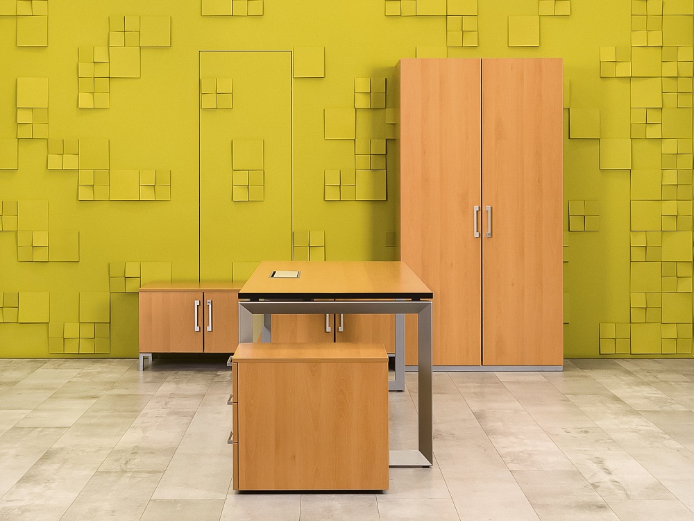 Кабинет руководителя  Steelcase ЛДСП Ольха Франция  КРЛ5-04026
