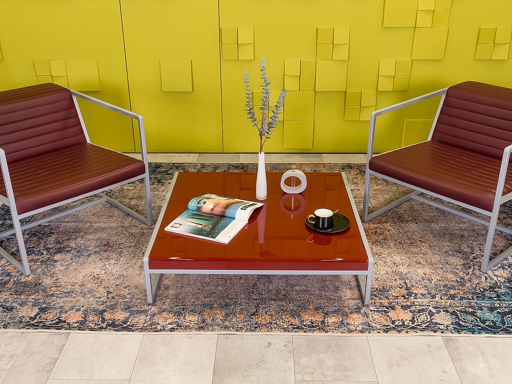 Журнальный столик 900x880x220 ЛДСП Красный Италия_СЖПК-070524