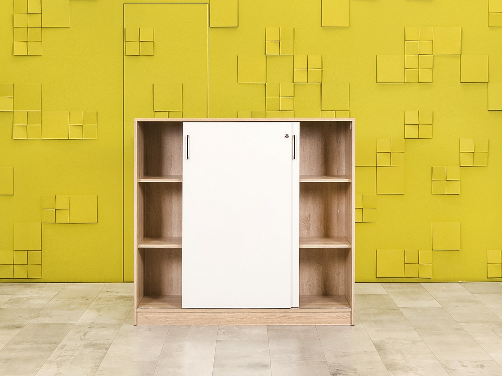 Шкаф для документов офисный  ЛДСП Белый Россия  ШД2ДБ-15036