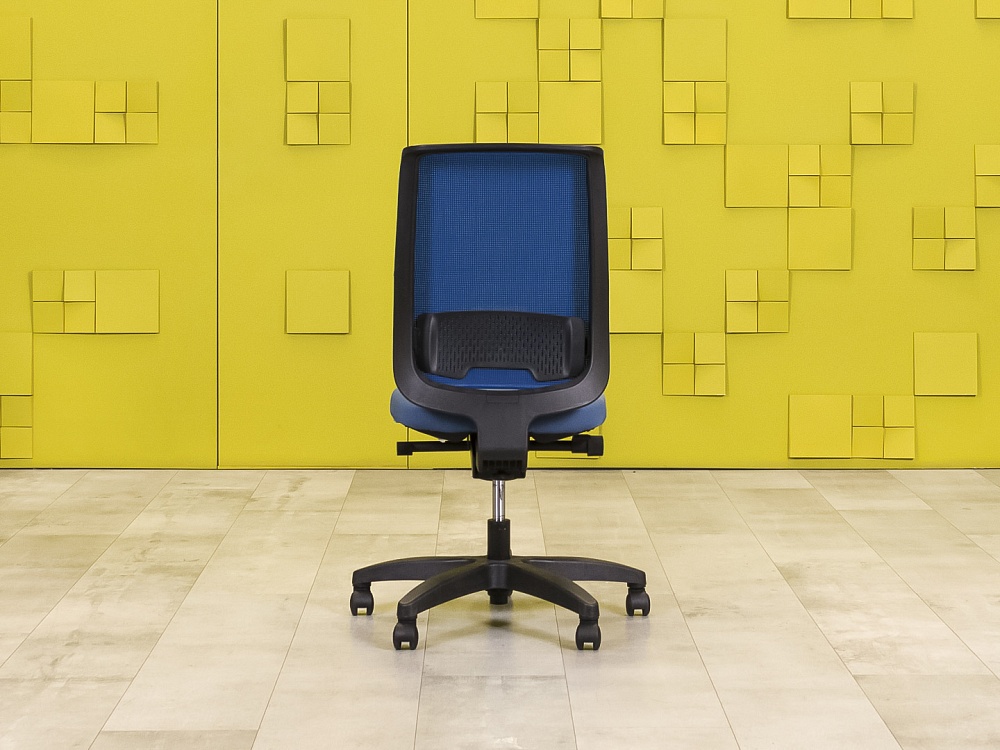 Офисное кресло для персонала на колесах Steelcase Ткань Синий Франция_КПТН-011023