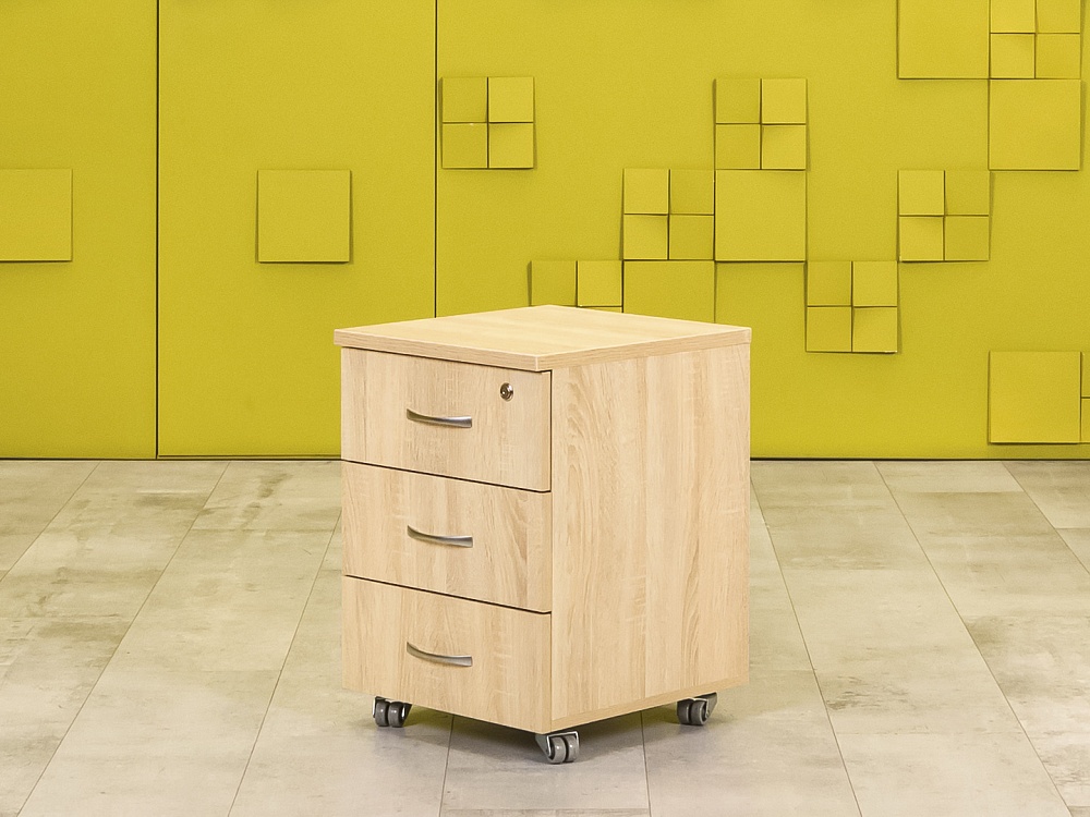 Офисная тумба выкатная  ЛДСП Дуб Сонома Россия  ТВ3ЯВ-26026