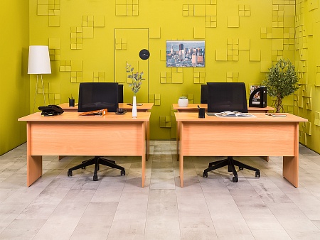 Офисный стол прямой ЛДСП Ольха Россия  СППЛ-030724