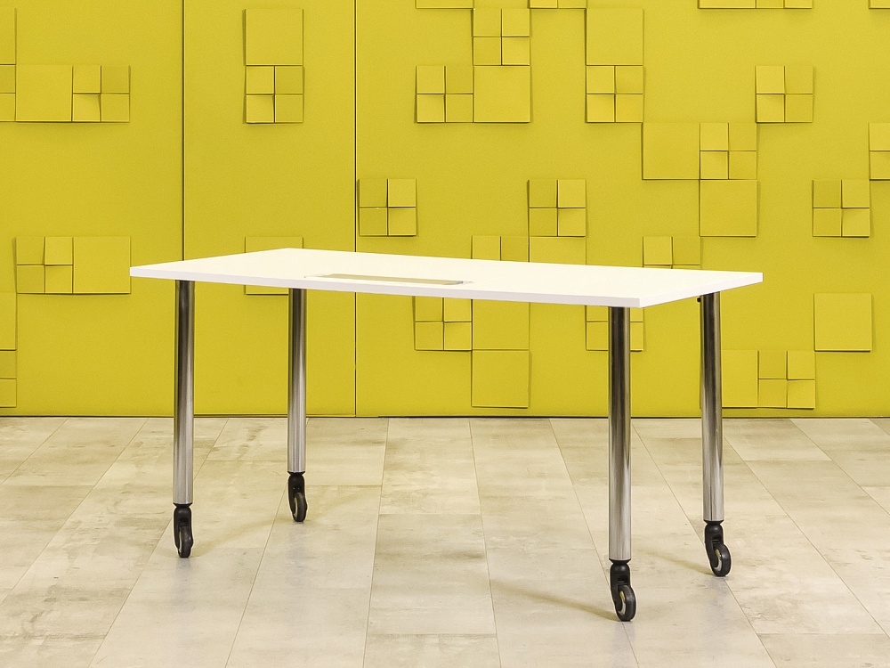 Офисный стол прямой ЛДСП Белый  СППБ-03046