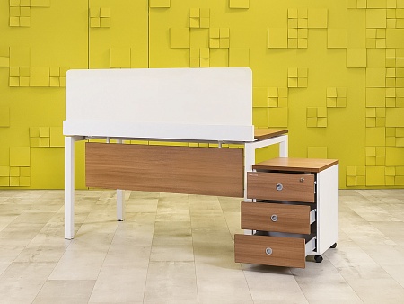 Комплект офисной мебели на 1 человека Юнитекс ЛДСП Орех Россия_СППХТ-150324