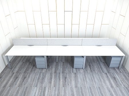 Комплект офисной мебели Techo 4 800х1 630х1 100 ЛДСП Белый   (КОМБ1-29054)