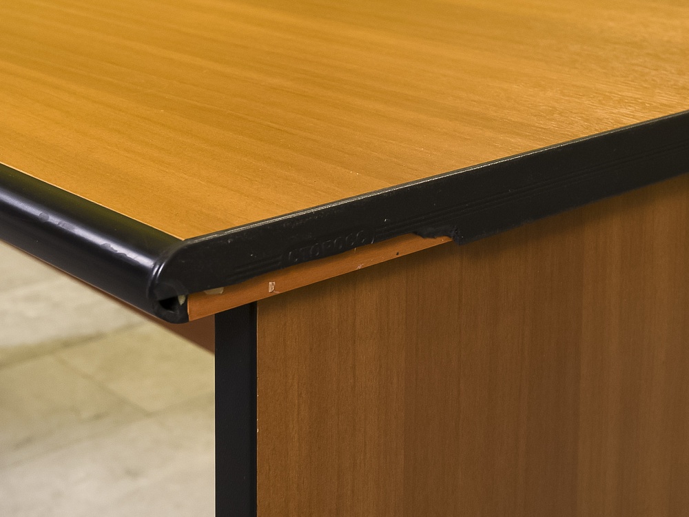 Офисный стол прямой ЛДСП Орех  СППХ-10046