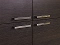 Шкаф для документов офисный Sinetica 1000x440x1050 Закрытый ДСП Венге; Серый Италия_ШД4ДЕ-201022