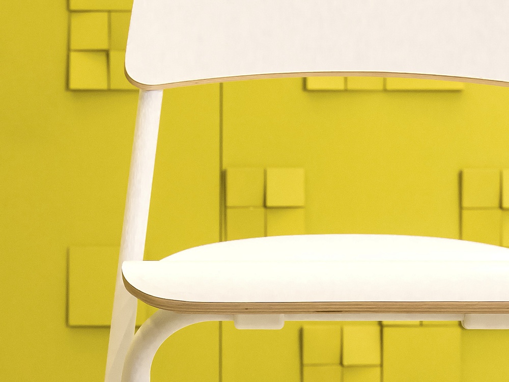 Барный стул  IKEA Дерево Белый  УНДБ-20115